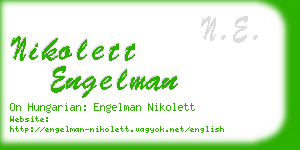 nikolett engelman business card